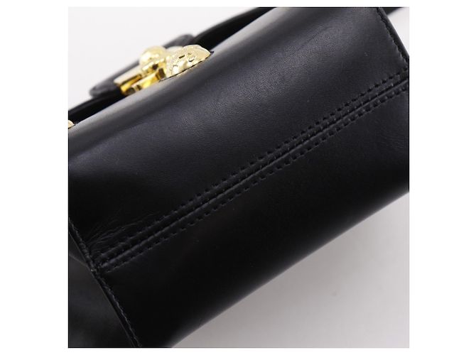 Pochette in pelle nera Salvatore Ferragamo Nero - vista 10