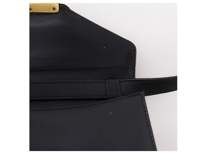 Pochette in pelle nera Salvatore Ferragamo Nero - vista 14