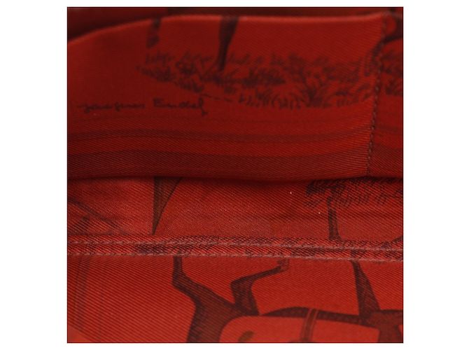 Azap Hermès Langer Geldbeutel aus Epsom-Leder, Rot - Ansicht 15