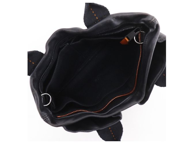 Borsa a mano orizzontale PM HERMES Caravan di Hermès Nero - vista 9