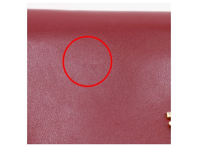 Borsa a spalla in pelle rossa Burberry Rosso - vista 11