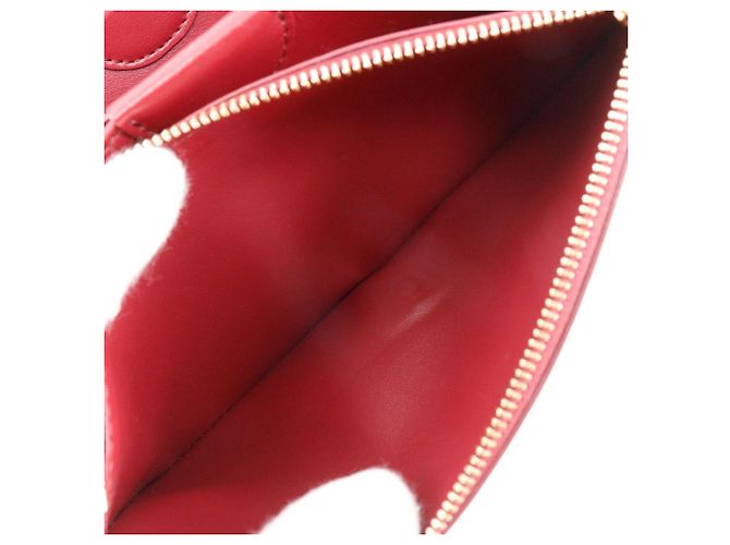 Borsa a spalla in pelle rossa Burberry Rosso - vista 6