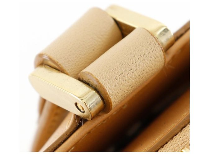 Borsa in pelle di vitello beige Burberry - vista 16