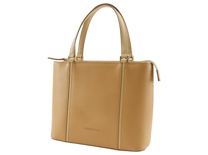 Borsa in pelle di vitello beige Burberry - vista 2