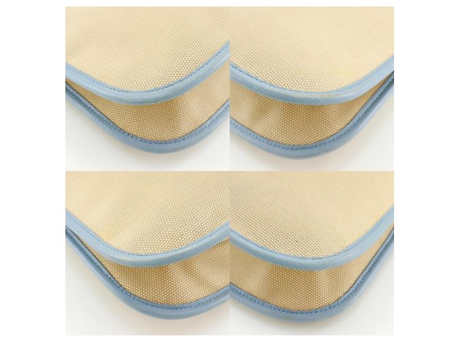 Borsa a Spalla Fendi FF Beige - vista 4