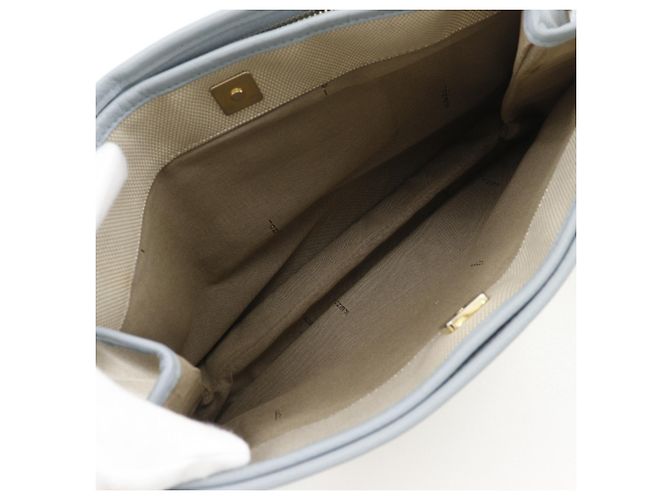 Borsa a Spalla Fendi FF Beige - vista 5
