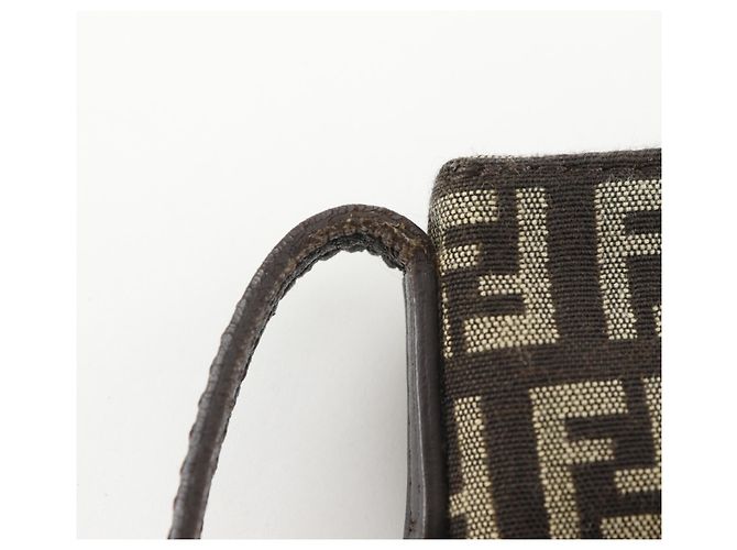 Borsa a Spalla Fendi Zucchino Marrone - vista 13