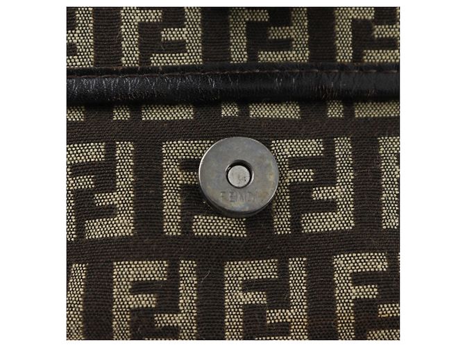 Borsa a Spalla Fendi Zucchino Marrone - vista 16