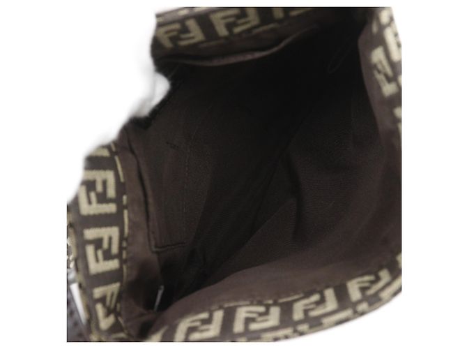 Borsa a Spalla Fendi Zucchino Marrone - vista 5