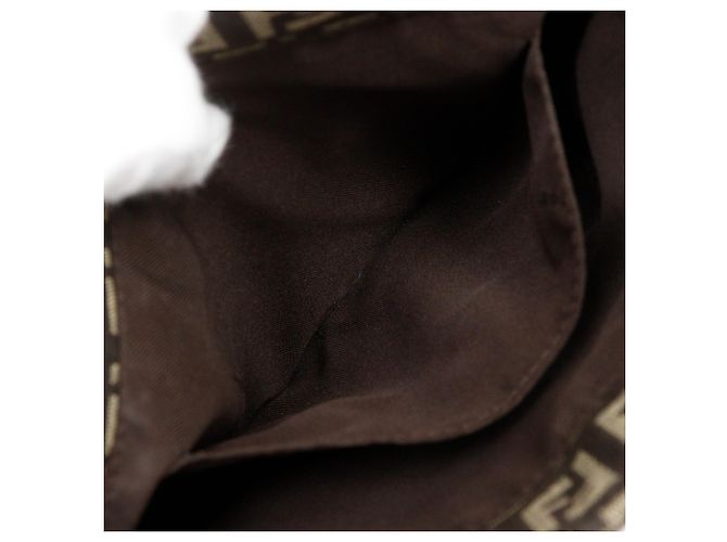 Borsa a Spalla Fendi Zucchino Marrone - vista 7
