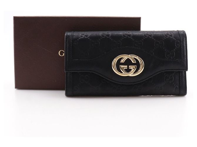 Cartera larga Gucci Interlocking G Negro - vista 18