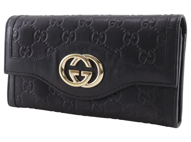 Cartera larga Gucci Interlocking G Negro - vista 2