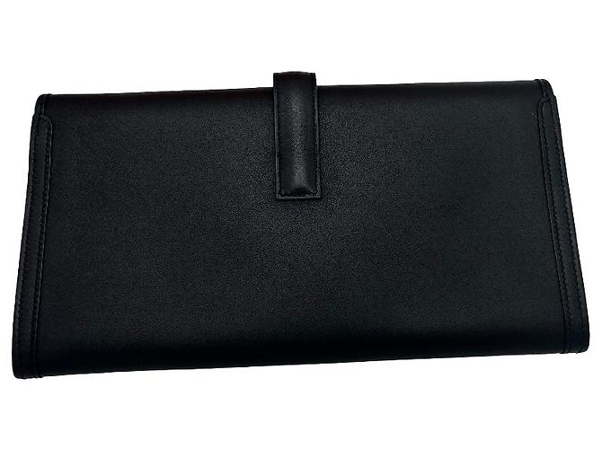 Clutch Jige Elan Tadelakt 29 di Hermès Nero - vista 2