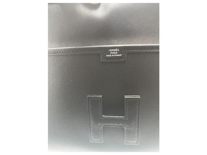 Clutch Jige Elan Tadelakt 29 di Hermès Nero - vista 5