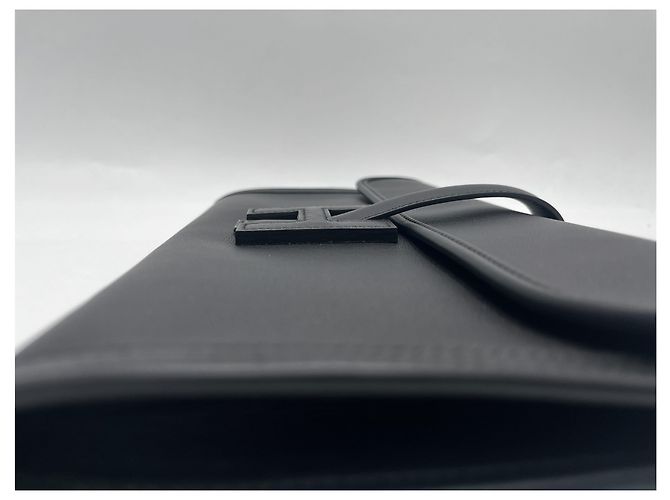 Clutch Jige Elan Tadelakt 29 di Hermès Nero - vista 7