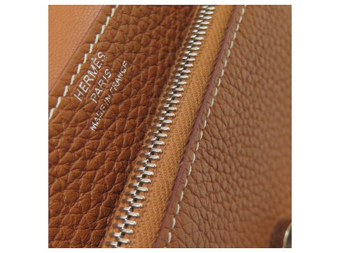 Monedero compacto Dogon de Hermès Dorado - vista 11