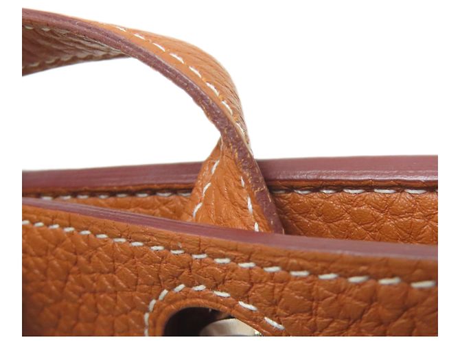 Monedero compacto Dogon de Hermès Dorado - vista 12