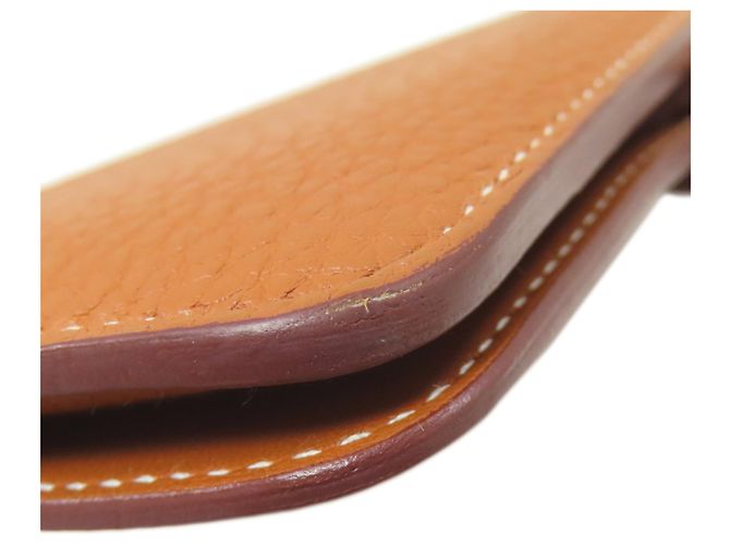Monedero compacto Dogon de Hermès Dorado - vista 16