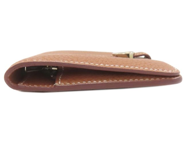 Monedero compacto Dogon de Hermès Dorado - vista 3