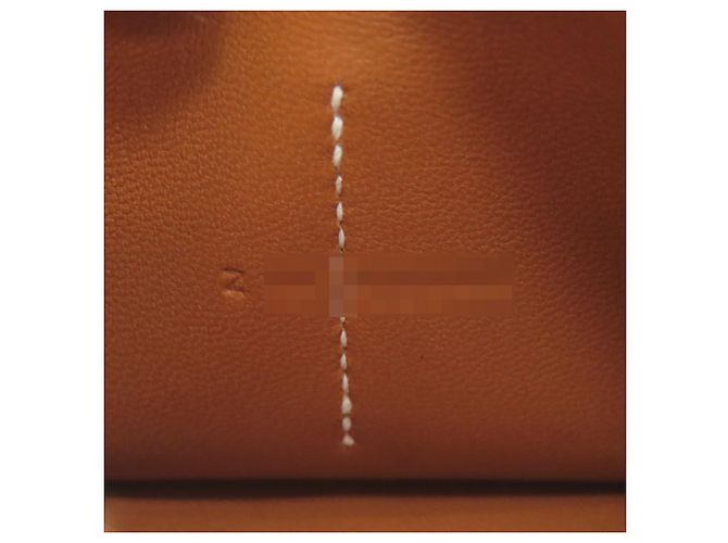 Monedero compacto Dogon de Hermès Dorado - vista 7