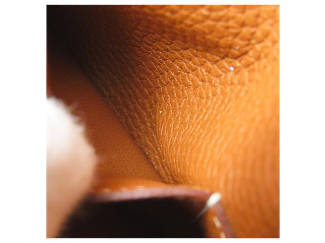 Monedero compacto Dogon de Hermès Dorado - vista 9