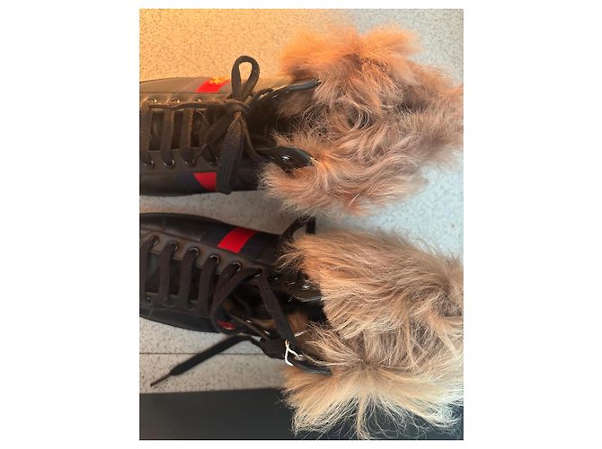 Gucci Ace Bee Fell-Sneaker Schwarz - Ansicht 8