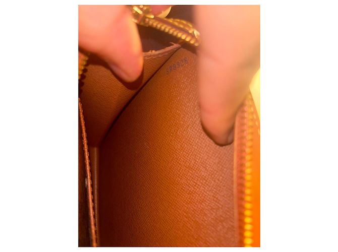 Organizer Organizador com zíper em couro Epi Louis Vuitton Laranja - vista 6