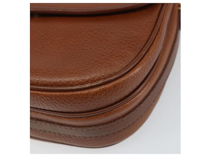 Borsa a Spalla Burberrys in Pelle Marrone Oro Auth 162159 D'oro - vista 10