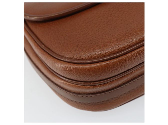 Borsa a Spalla Burberrys in Pelle Marrone Oro Auth 162159 D'oro - vista 11
