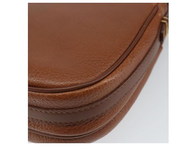 Borsa a Spalla Burberrys in Pelle Marrone Oro Auth 162159 D'oro - vista 12