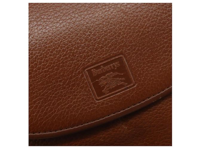 Borsa a Spalla Burberrys in Pelle Marrone Oro Auth 162159 D'oro - vista 14