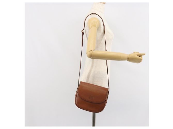 Borsa a Spalla Burberrys in Pelle Marrone Oro Auth 162159 D'oro - vista 23
