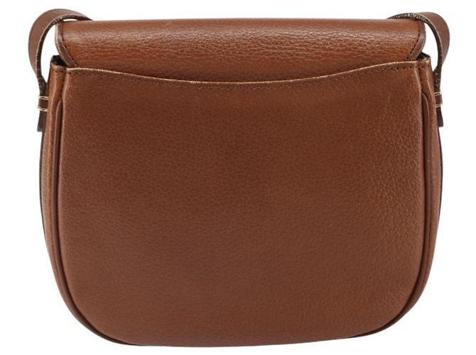 Borsa a Spalla Burberrys in Pelle Marrone Oro Auth 162159 D'oro - vista 3