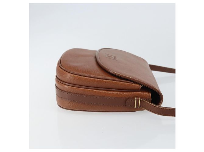 Borsa a Spalla Burberrys in Pelle Marrone Oro Auth 162159 D'oro - vista 4