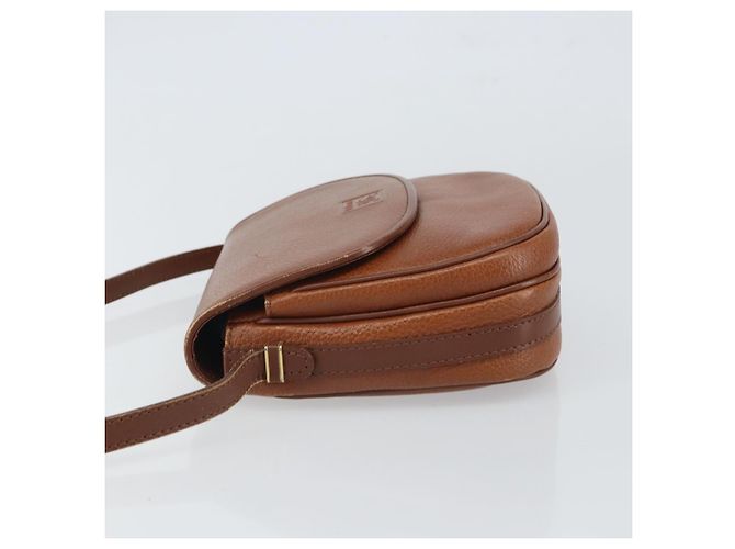 Borsa a Spalla Burberrys in Pelle Marrone Oro Auth 162159 D'oro - vista 5