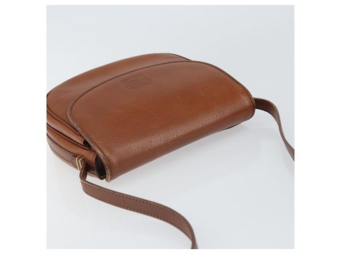 Borsa a Spalla Burberrys in Pelle Marrone Oro Auth 162159 D'oro - vista 6