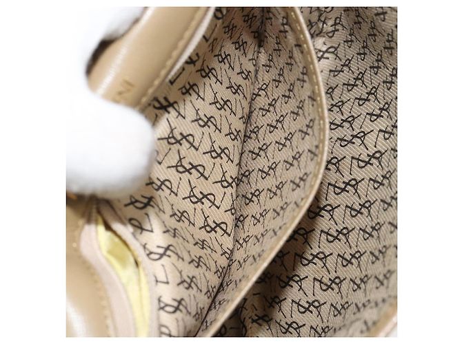 Borsa a Spalla in Pelle Marrone SAINT LAURENT Auth bs32279 - vista 21