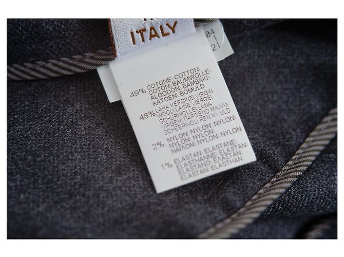 Pantalones culotte a medida Brunello Cucinelli Gris - vista 8