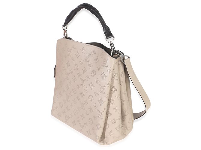 Louis Vuitton Galet Monogram Mahina Babylone con tracolla e manico Marrone - vista 3