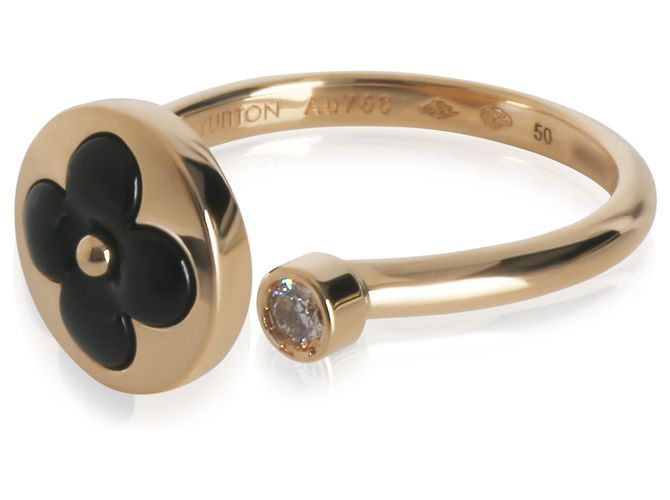 Anello Mini Sun Color Blossom in Onice e Diamanti in Oro Giallo Louis Vuitton - vista 3