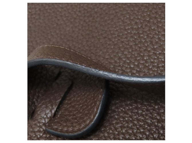 Borsa a Spalla Hermès Evelyne 3 GM Marrone scuro - vista 12