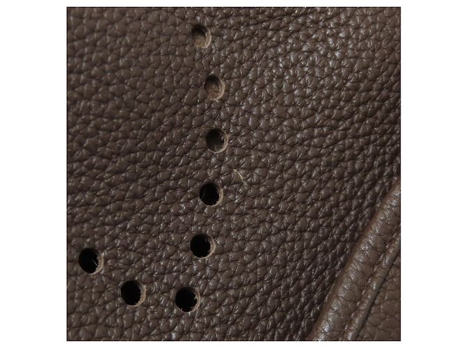 Borsa a Spalla Hermès Evelyne 3 GM Marrone scuro - vista 13