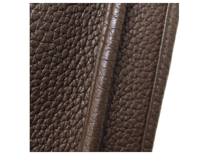 Borsa a Spalla Hermès Evelyne 3 GM Marrone scuro - vista 17