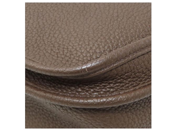 Borsa a Spalla Hermès Evelyne 3 GM Marrone scuro - vista 23