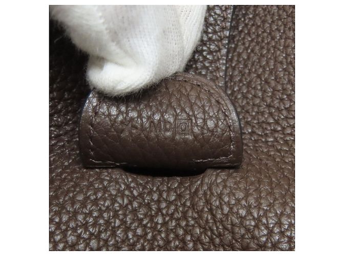 Borsa a Spalla Hermès Evelyne 3 GM Marrone scuro - vista 7
