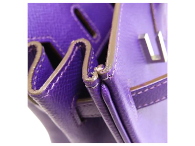 Borsa Hermès Birkin 25 Porpora - vista 15