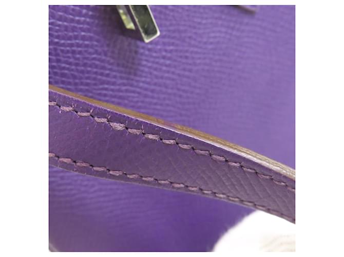 Borsa Hermès Birkin 25 Porpora - vista 17