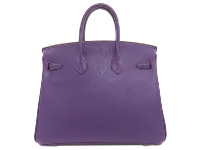 Borsa Hermès Birkin 25 Porpora - vista 2