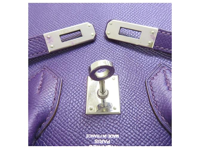 Borsa Hermès Birkin 25 Porpora - vista 20