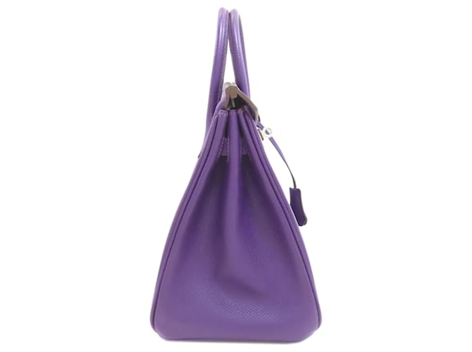 Borsa Hermès Birkin 25 Porpora - vista 3
